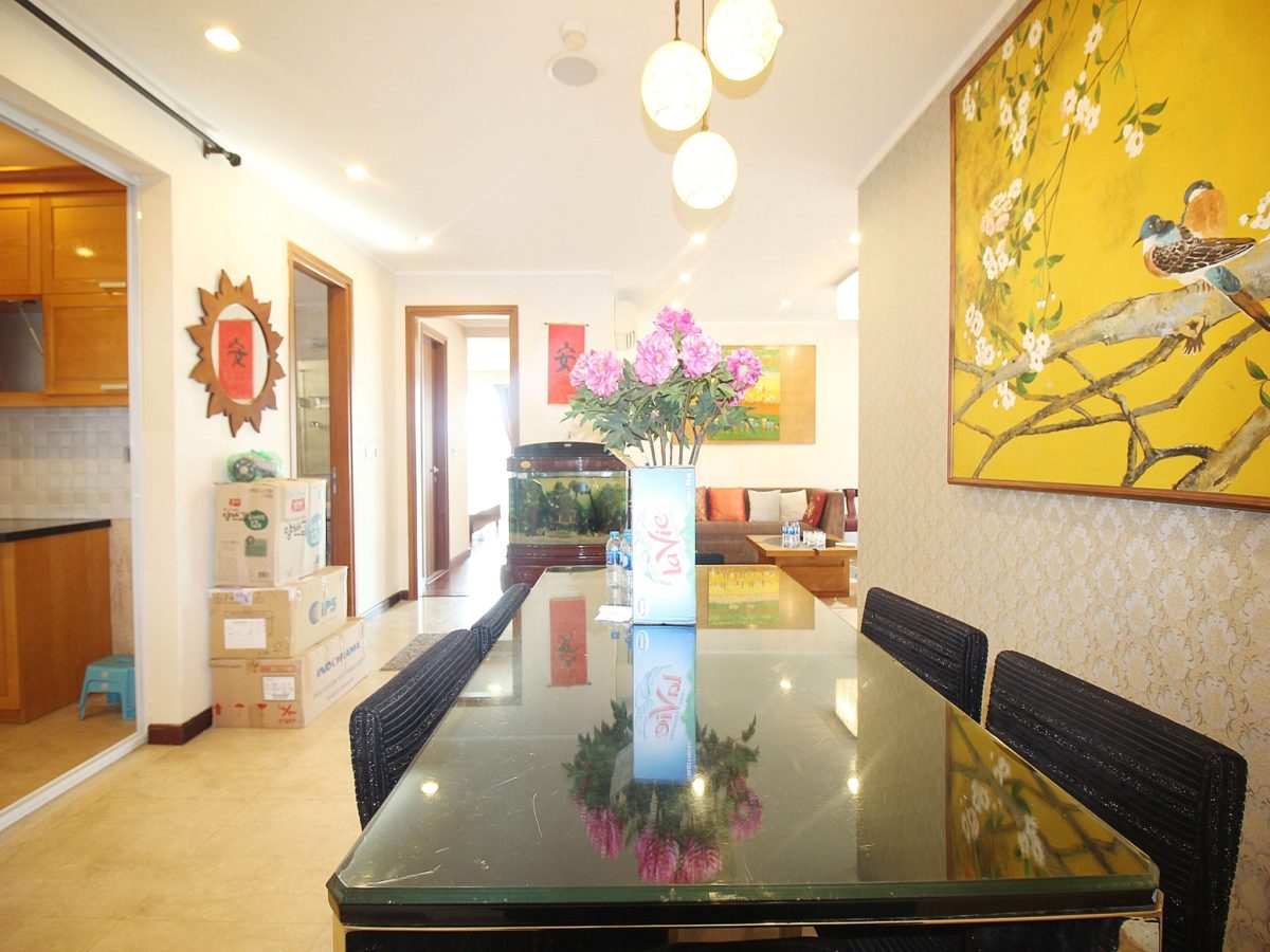 Colorful fully-equipped apartment for rent in L2, The Link Ciputra Hanoi, next to golf course (11)