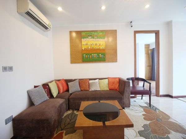 Colorful fully-equipped apartment for rent in L2, The Link Ciputra Hanoi, next to golf course (12)