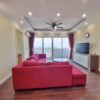 Beautiful red sofa apartment for rent at E1 Ciputra (2)