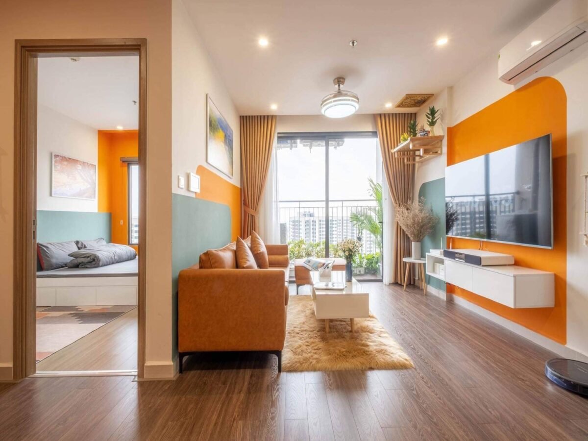 Splendid Vinhomes Smart City apartment for rent 2BRs - 59sqm - 450USD (2)