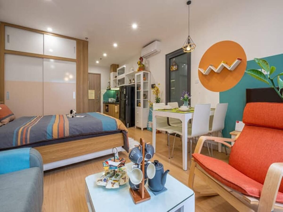 Scandinavian-style studio apartment for rent in Vinhomes Ocean Park (3)