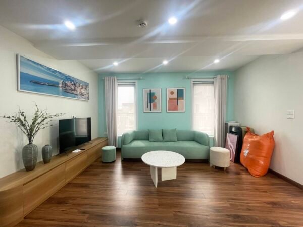 Inspriring artistic 2-bedroom serviced apartment in To Ngoc Van for rent (1)