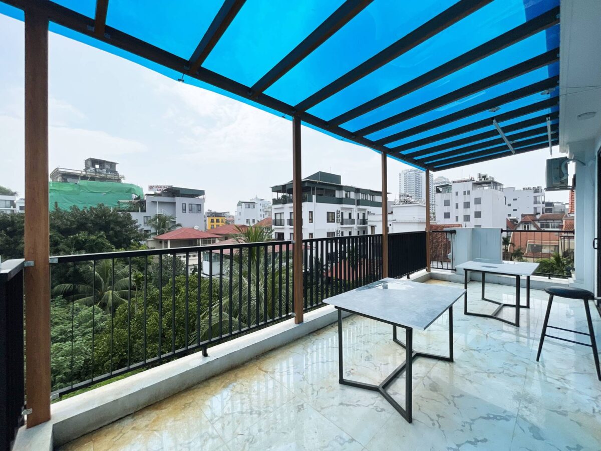 Bright big-balcony 1BR apartment for rent in To Ngoc Van Street (13)