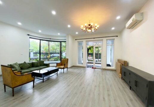 New corner pool villa in Ciputra with a spacious garden for rent (1)