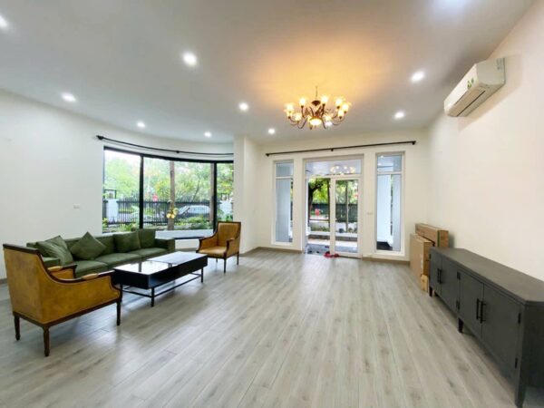 New corner pool villa in Ciputra with a spacious garden for rent (1)