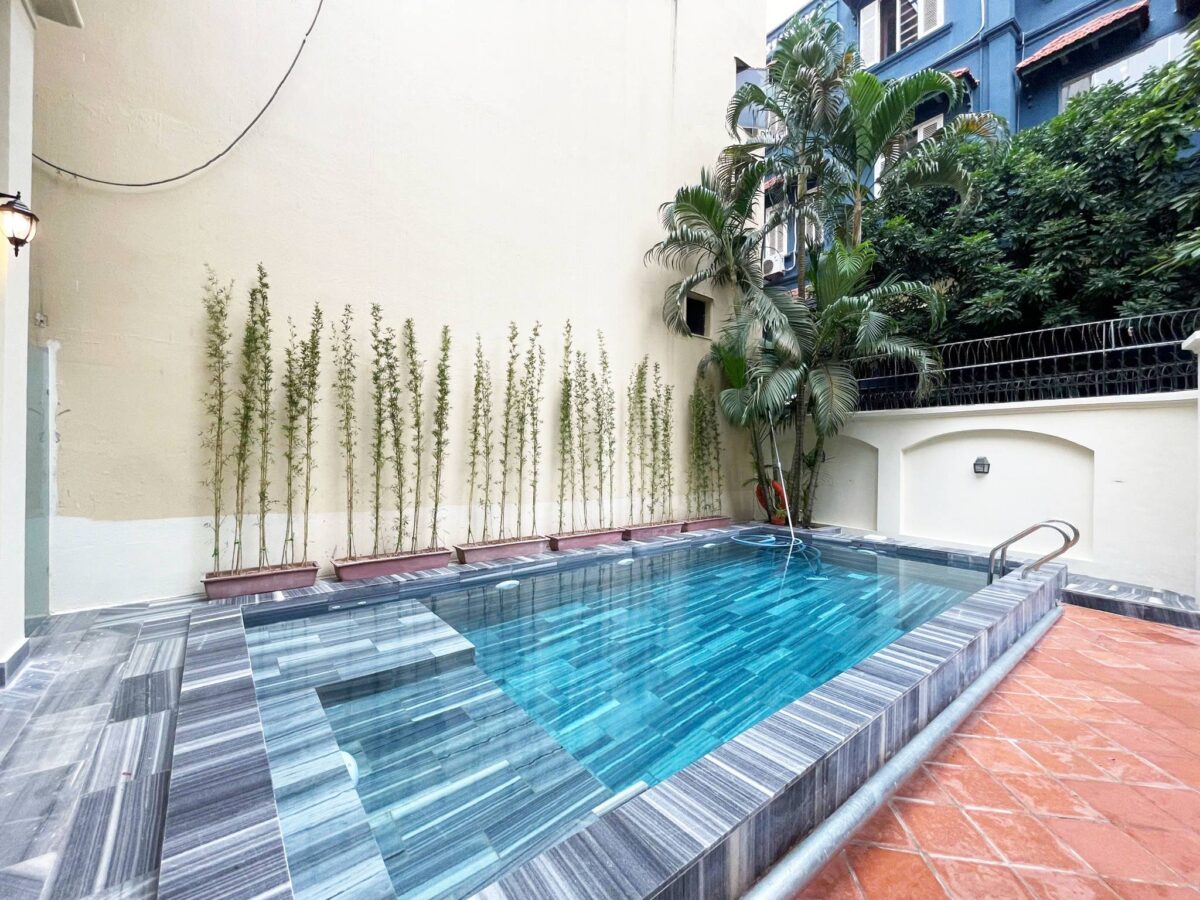 Beautiful 5BRs pool villa for rent on To Ngoc Van, Tay Ho, Hanoi (3)