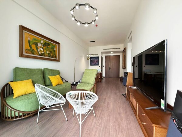 Indochine-style 2-bedroom apartment at Heritage Westlake for rent (1)