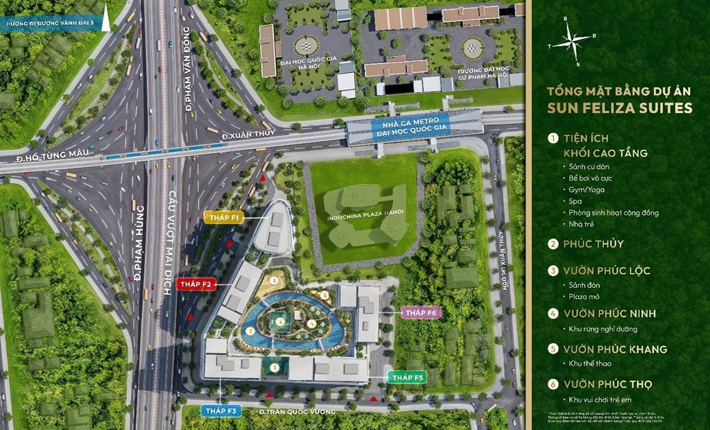 Sun Feliza Suites and 6 reasons to win over investors and elite residents 3 Master plan of Sun Feliza Suites