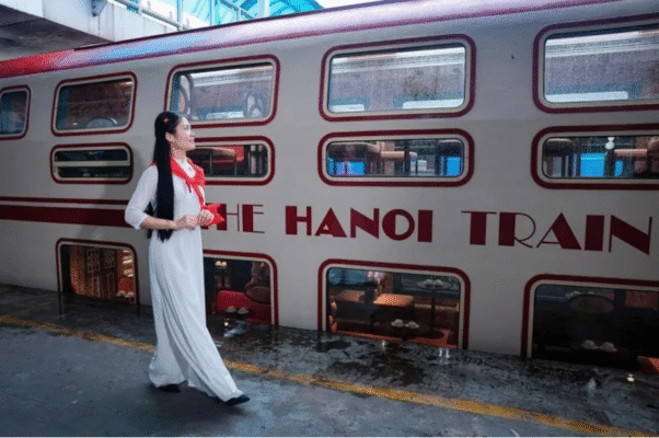 Hanoi Train is built with two floors