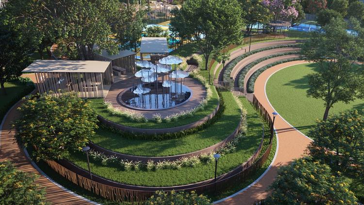 Garden Villa The Fullton Edition: A Masterpiece of Living in Multi-Layered Nature 5 Amidst the winding green layers, the central park opens up a quiet space of nature, where every step touches peace