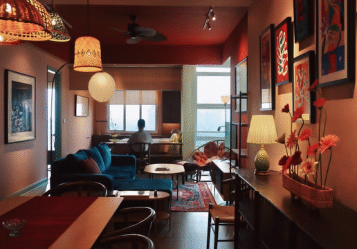 Colorful 3-bedroom apartment in G3 Ciputra for rent (1)