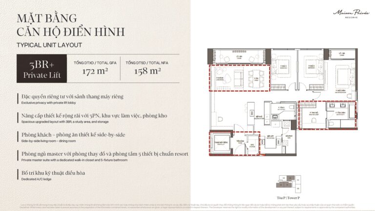3BR+ Private Lift