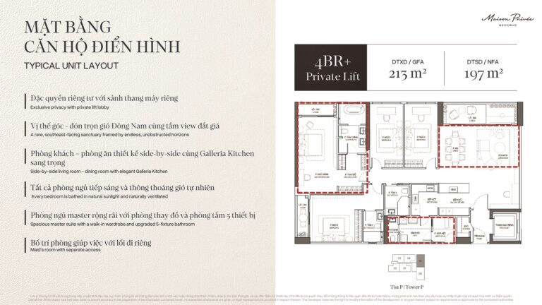 4BR+ Private Lift