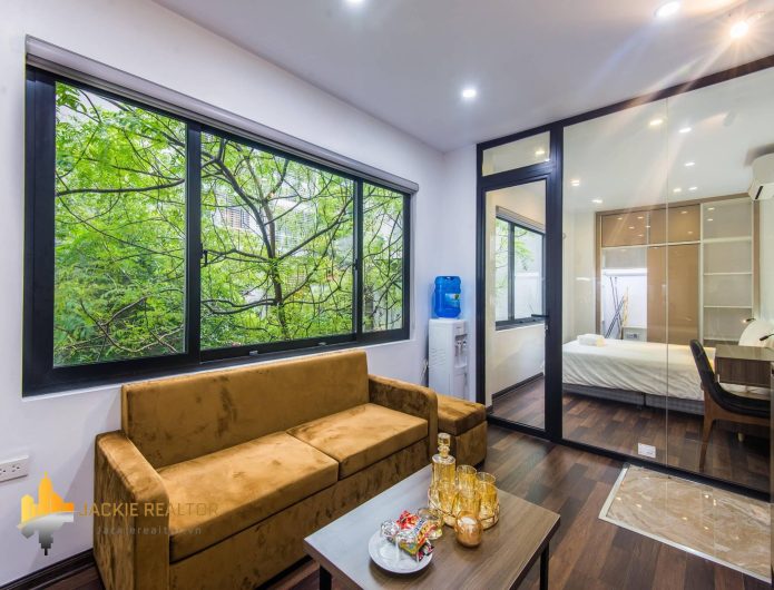 Affordable 1BR serviced apartment for rent in Ba Dinh Distr (1)