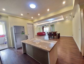 Beautiful red sofa apartment for rent at E1 Ciputra (5)