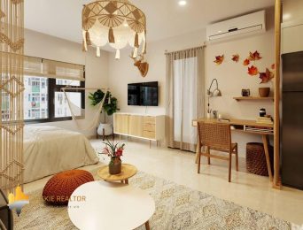 Beautiful tropical-style studio apartment for rent in Vinhomes Ocean Park Hanoi (5)