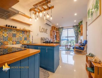 Elegant country style (1BR+1) apartment for rent at Vinhomes Ocean Park (5)