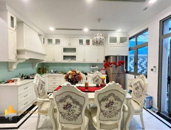 Expensive wooden furnished house for rent in Vinhomes The Harmony (4)