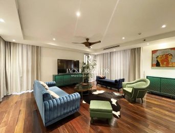 Fantastic artistic 3BDs serviced apartment in Xuan Dieu for rent (3)