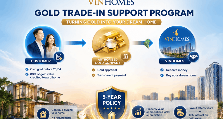 How does Vinhomes convert idle gold from homebuyers