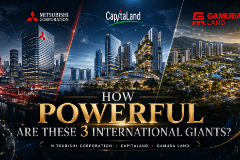 How powerful are the three international giants Mitsubishi Corporation, CapitaLand, and Gamuda Land