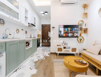 Lovely colorful studio for rent at El Dorado, E1 building (5)