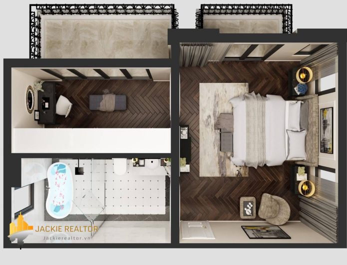 Luxurious riverside villas for rent in Vinhomes The Harmony (1)