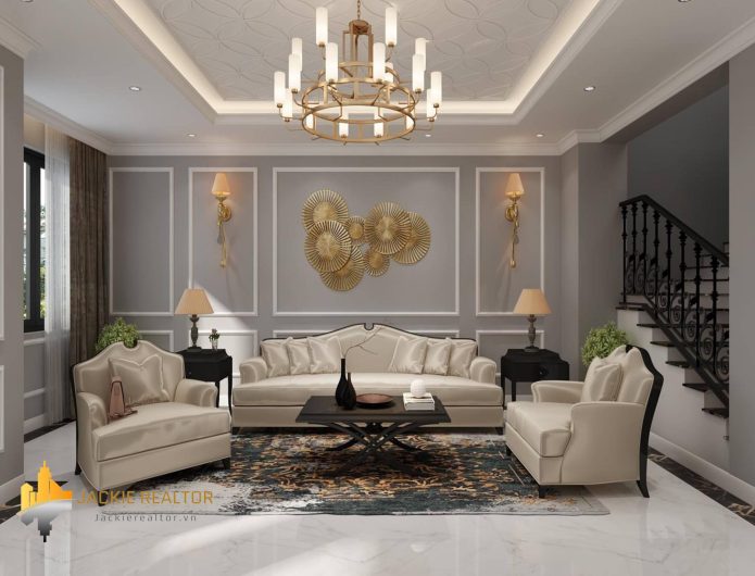 Modern duplex villa for rent in Vinhomes The Harmony (1)