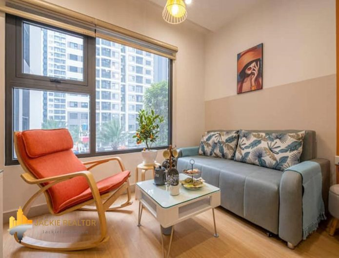 Scandinavian-style studio apartment for rent in Vinhomes Ocean Park (1)