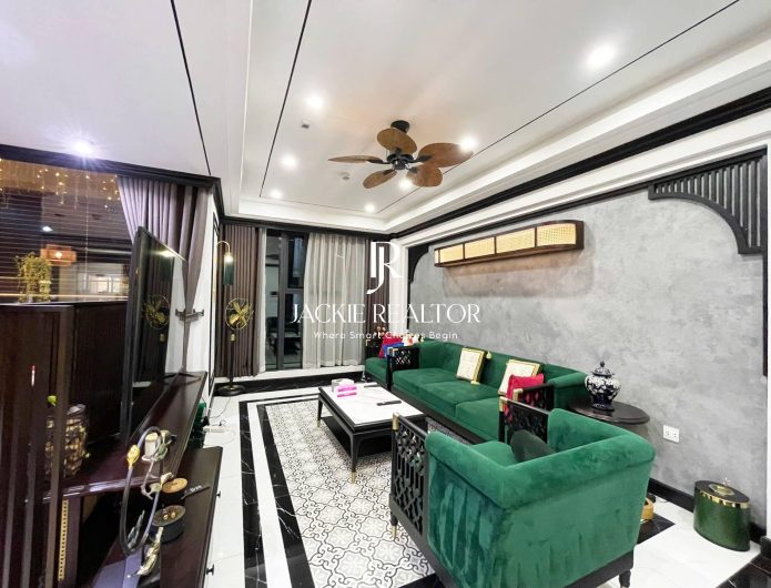 Spacious Sunshine City apartment for rent with 2 bedrooms in Indochine style (1)