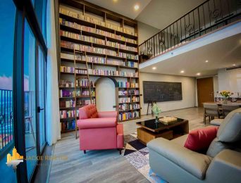 Unique library penthouse for rent in PentStudio West Lake (12)