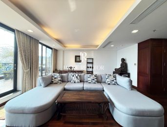 Xuan Dieu, Tay Ho Superb 3-bedroom serviced apartment for rent with a direct view of West Lake (4)